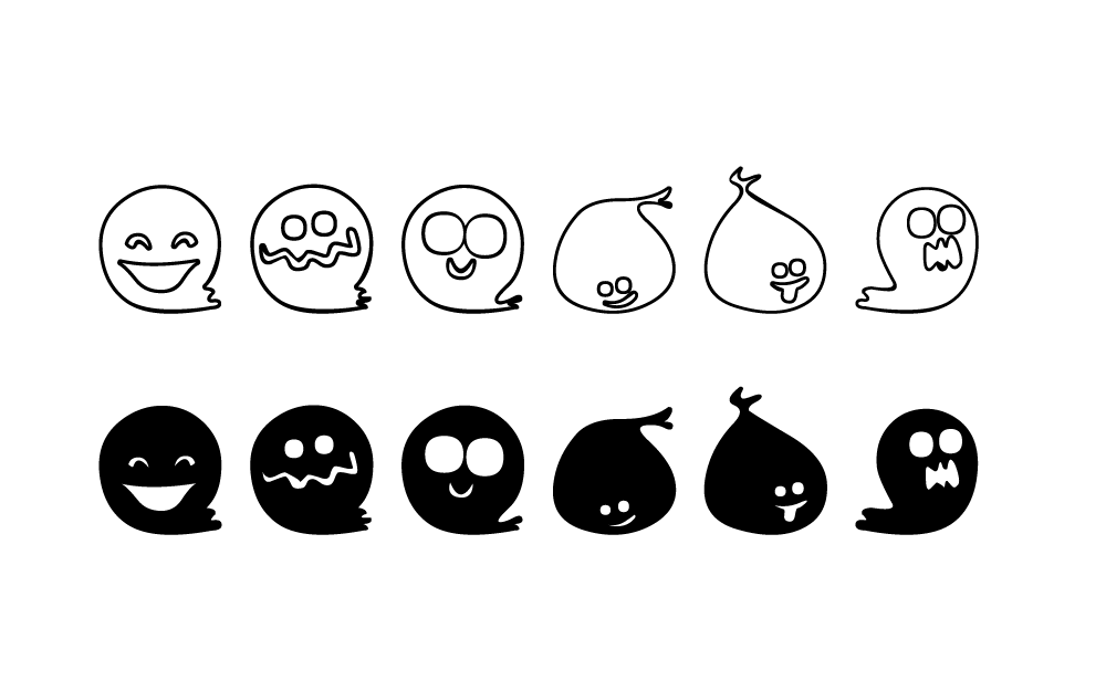 Dingbat "Fluffy Ghost Ding"
